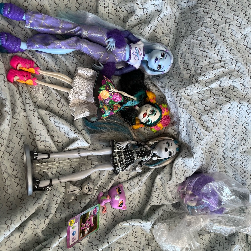 Monster high & littest pet shop bundle